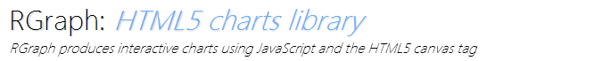 RGraph: Free HTML5 and Javascript charts